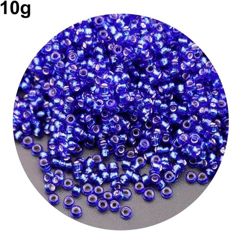 Dark Blue 700PCS 3mm Glass Round Spacer Rice Beads For DIY Jewelry Making Bracelets Necklaces - Image 2